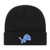 OTS NFL Detroit Lions Men s Raised Cuff Knit Cap  Team Color  One Size