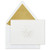 Hallmark Signature Gold Boxed Holiday Cards  Embossed Snowflake  8 Cards with Envelopes