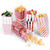 Rose gold Popcorn Boxes Bags 50PCS Popcorn Boxes Cardboard Candy Container for Party Snacks