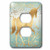 3dRose lsp_280778_6 Image of Aqua Gold Stars Confetti Unicorn Plug Outlet Cover