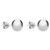 NYC Sterling Silver Bead Ball Studs  3mm 10mm Earrings Plain Round Polished Hypoallergenic Studs for Women  Girls  3mm to 10mm