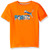 PUMA Big Boys  No 1 Logo Tee  Fire Orange  10 12  Medium