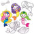 Baker Ross AT693 Mermaid Suncatchers   Pack of 10  Suncatcher Stained Glass Effect for Children to Make and Display