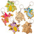 Baker Ross AT719 Dragon Wooden Keyrings   Pack of 10  Design Your Own Kits for Kids Arts and Crafts Projects