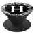 Cute Floral Letter H Initial Design Wreath Monogram on Black PopSockets Grip and Stand for Phones and Tablets