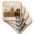 3dRose cst_130622_2 Rome with Script and Butterfly-Italy-Soft Coasters, Set of 8