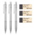 MUJI Polycarbonate Mechanical Pencil W   Rubber Grip  3 Pcs   MUJI Eraser  Black   Small   3 Pcs