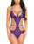 Avidlove Women Lace Lingerie Deep V Teddy One Piece Babydoll Mini Bodysuit Purple M