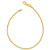 Kooljewelry Yellow Gold Plated Sterling Silver Round Wheat Chain Bracelet  1 5 mm  7 inch