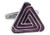 MRCUFF Pyramid Purple Triangle Pair Cufflinks in a Presentation Gift Box   Polishing Cloth