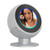 WERO Echo Spot Stand, Rotate Adjustment Aluminum Metal Bracket Accessories for Home/Office, with Protective Groove Top Mount and Non-skid Base, Compatible with Amazon Echo Spot (Silver)