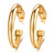 Chunky Gold Hoop Earrings Set 14K Gold Plated Tube Thick Gold Open Hoop Earrings for Women  14K gold