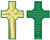 Religious Palm Leaf Cross Prayer Bookmark, 6 Inch, Pack of 100