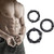 SOCOAT ZWC Black Exercise Silicone Ring Increase Strength Waterproof 3UTB