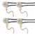 Fan Light Switch   Pull Chain  Electrical Pull Chain Switch ON Off Switch  Brass Pull Chain  4 Pack