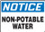 Accuform MCAW808VP Plastic Safety Sign  Legend Notice Non Potable Water   7  Length x 10  Width x 0 055  Thickness  Blue Black on White