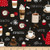Timeless Treasures Coffee Break Mixed Coffees Quilt Fabric  Black  Quilt Fabric By The Yard