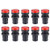 uxcell 10Pcs Red Indicator Light AC DC 110V  22mm Panel Mount  for Electrical Control Panel  HVAC  DIY Projects