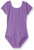 Capezio Girls  Little Team Basic Short Sleeve Leotard  Vibrant Violet  Small