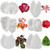 6set Gumpaste Flower and Leaf Silicone Veining Mold Sugarcraft Fondant Flower Making Tools for Wedding Cake Decorating,Chocolate, Sugar,Soap,Gum paste