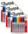 Sharpie Fine Point Permanent Markers  Assorted Colors  8 Pack  Pack of 3  24 Markers Total