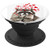 Cute Raccoon Hearts Animal Design Funny Coon Gift on White PopSockets Grip and Stand for Phones and Tablets