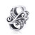 BAMOER 925 Sterling Silver Initial Letter S Charms for Snake Chain Bracelet Necklace Alphabet Beads