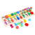 3-in-1 Wooden Blocks Puzzle Board Set, Math Toddler Kids Early Education Shape Sorter Counting Numbers 0-10 Ring, Learning & Educational Toys for Number Counting, Shape Sorting, Colors Stacking