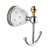 AUSWIND Modern Solid Brass Polished Star Diamond Silver Polished Cloth Hook Wall Mounted Bathroom Accessories