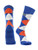TCK Florida Gators Argyle Dress Socks  Blue Orange White  Large