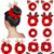 10 Pieces Christmas Hair Scrunchies Elk Santa Claus Elastic Hair Bands Soft Velvet Hair Ties Ropes Christmas Hair Accessories for Girls Women Supplies  5 Styles