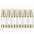 Lil Ray 1 OZ Refillable Airless Pump Bottle  Empty Travel Lotion Container  Plastic Cosmetic Dispenser for Liquid foundation  Lotion  Essential oil  Shampoo  6PCS Light Gold