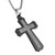 HZMAN Hip Hop Frosted Shiny Cross Necklace Inlaid With Cubic Zirconia Stainless Steel Pendant?With 22   2 Inch Chain
