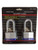 Heavy Duty Keyed Alike Set Security Padlock and Key  2 Pack