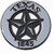 Premium Metal 1845 Texas Star Auto Emblem