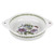 Portmeirion 612730 Botanic Garden Round Baking Dish with Handles, 10", White