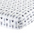 Lambs & Ivy Stay Wild Arrow Fitted Crib Sheet, Gray/Blue
