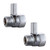 BARROCK Shower Head Shut Off Valve  Toilet Shut off Valve  Shower Flow Restrictor  Water Pressure Regulator  Water Volume Controler with Long Plastic Handle  Brass Chrome?2 Pack?