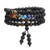 Jovivi 6mm Lava Rock Mala Beads 108 7 Chakra Crystal Necklace Healing Stone Meditation Prayer Wrist Bracelets for Women Men