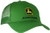John Deere Embroidered Logo Mesh Back Baseball Hat   One Size   Men s   JD Green