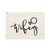 The Cotton   Canvas Co  Wifey Wedding Cosmetic Bag  Bridal Party Gift and Travel Make Up Pouch