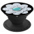 Paper Flower Hearts Designs Teal  Black Background PopSockets Grip and Stand for Phones and Tablets