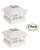 2 Pack Solar Power Garden Sun Light 5"x5" Post Cap Light (Off White)