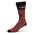 For Bare Feet Mens NCAA Thin Stripes Crew Dress Socks Georgia Bulldogs Large