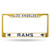 Rico Industries NFL Los Angeles Rams Team Colored Chrome License Plate Frame