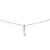 GemStar USA Sterling Silver Polished Key Dainty Choker Necklace GemStar USA Sterling Silver Polished Key Dainty Choker Necklace