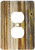 3dRose LLC lsp_128661_6 Photo of Rustic Barnwood 2 Plug Outlet Cover
