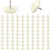100Pcs 30mm Dia Large Furniture Feet Nail  Plastic Glide Nails Chair Table Leg Protector Pads  White