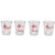 DEI Flamingo Saying Shot glass  2oz  Mulitcolor