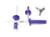 Racer s Speed Shop Purple 3 16  Small Head Tri Fold Exploding Aluminum Mandrel Pop Rivets 100 Pack